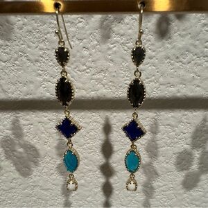 RARE Kendra Scott Addison Multi-Stone Drop Earrings